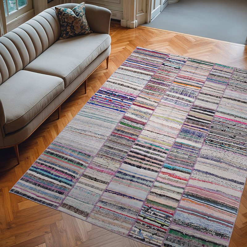 Patchwork Kilim Rug - 6' 6" x 9' 3" (78" x 111") - K0058351