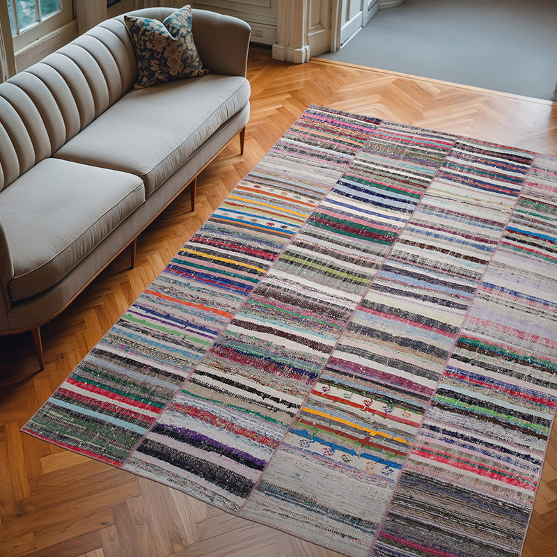 Patchwork Kilim Rug - 6' 8" x 9' 4" (80" x 112") - K0058352