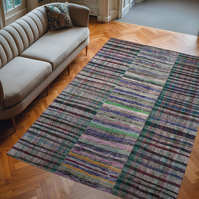 Alfombra Kilim De Retazos - 202 cm x 291 cm - K0058368