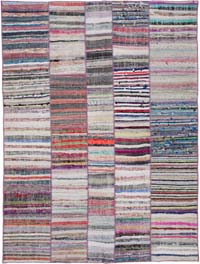 Patchwork Kilim Rug - 6' 11" x 9' 2" (83" x 110")