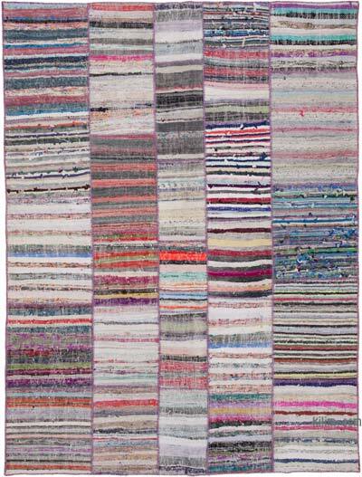Çok Renkli Anadolu Çaput Patchwork Kilim - 210 cm x 280 cm