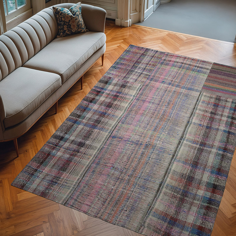 Patchwork Kilim Rug - 6' 8" x 9' 10" (80" x 118") - K0058371