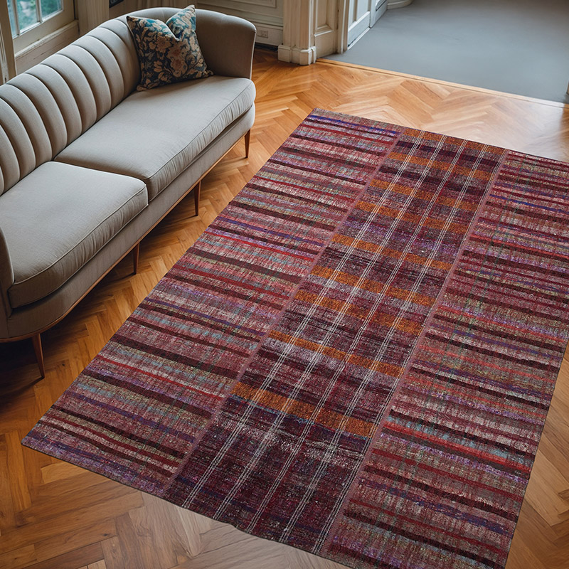 Patchwork Kilim Rug - 6' 8" x 9' 10" (80" x 118") - K0058373