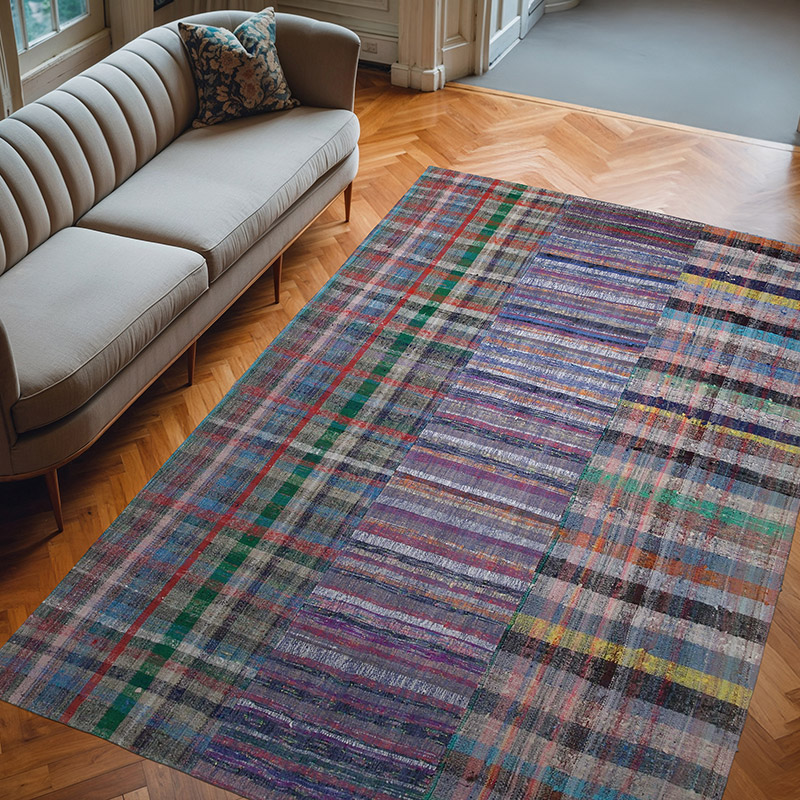 Patchwork Kilim Rug - 6' 10" x 9' 11" (82" x 119") - K0058380