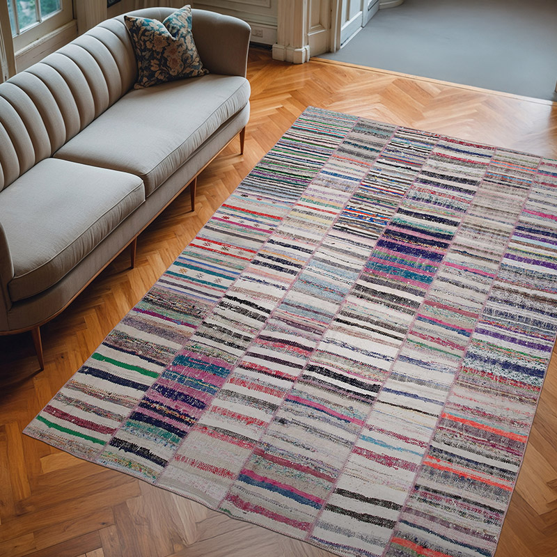 Alfombra Kilim De Retazos - 200 cm x 298 cm - K0058396