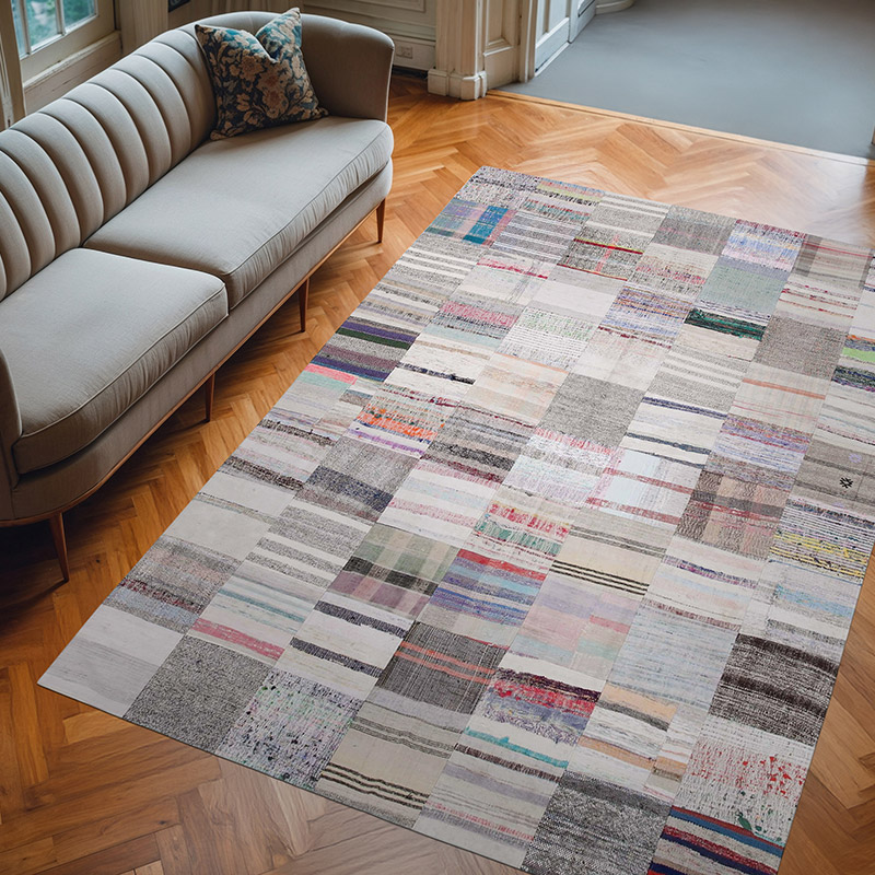 Anadolu Çaput Patchwork Kilim - 202 cm x 298 cm - K0058399