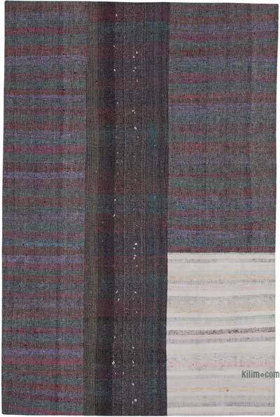 Çok Renkli Anadolu Çaput Patchwork Kilim - 201 cm x 302 cm