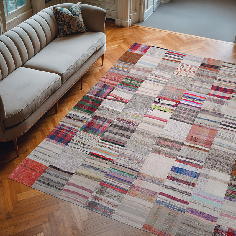 Alfombra Kilim De Retazos - 237 cm x 299 cm - K0058424