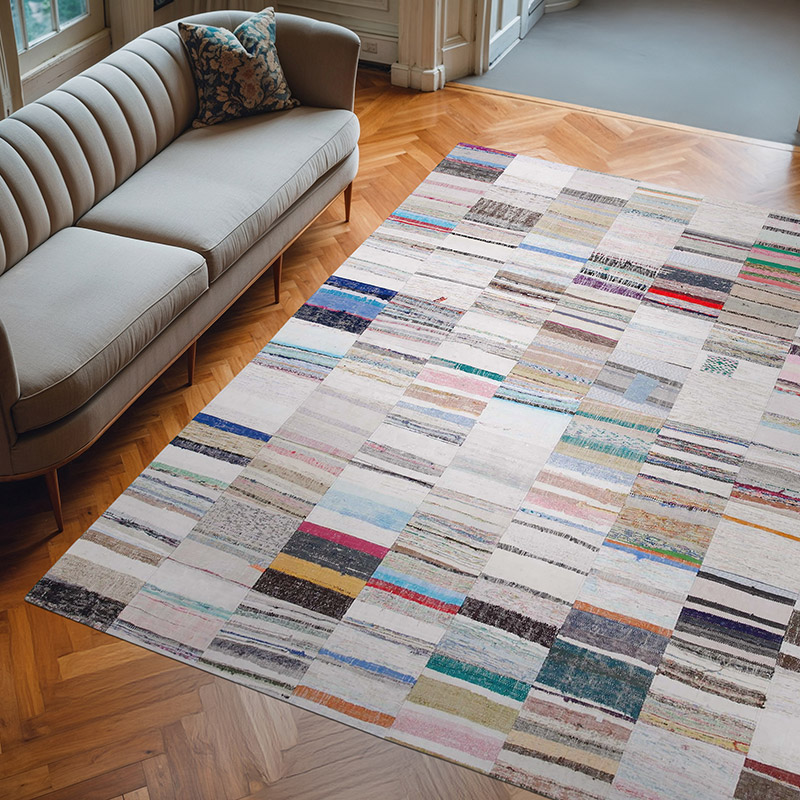 Patchwork Kilim Rug - 8' 2" x 9' 9" (98" x 117") - K0058427