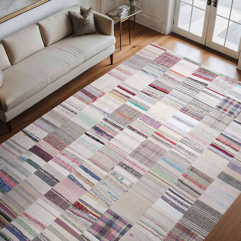 Alfombra Kilim De Retazos - 249 cm x 351 cm - K0058457