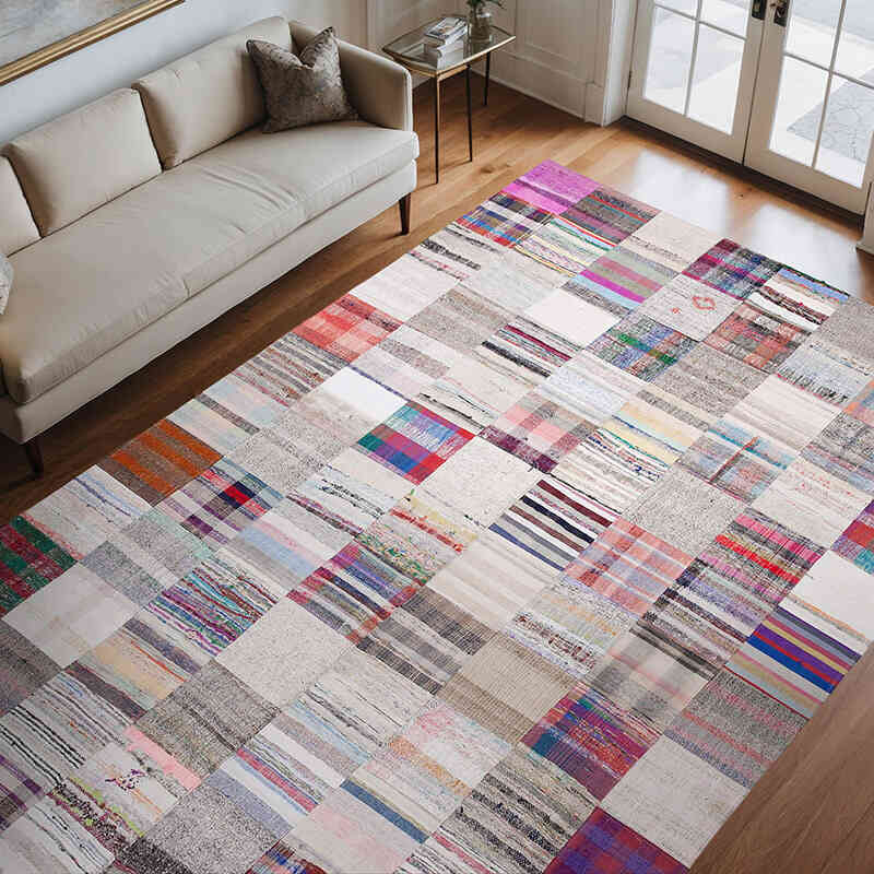 Anadolu Çaput Patchwork Kilim - 240 cm x 357 cm - K0058468