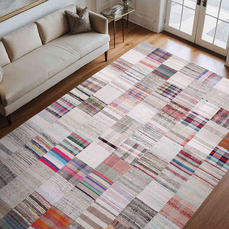 Alfombra Kilim De Retazos - 241 cm x 358 cm - K0058469
