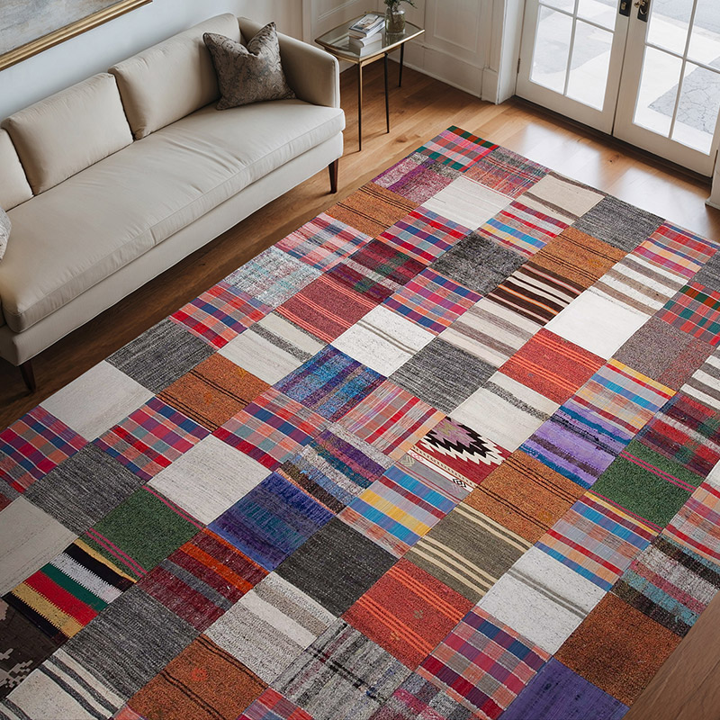 Alfombra Kilim De Retazos - 238 cm x 327 cm - K0058487