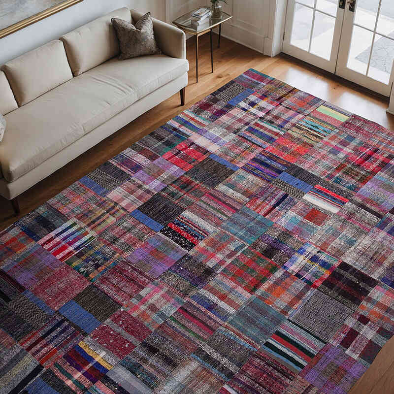 Alfombra Kilim De Retazos - 258 cm x 352 cm - K0058490
