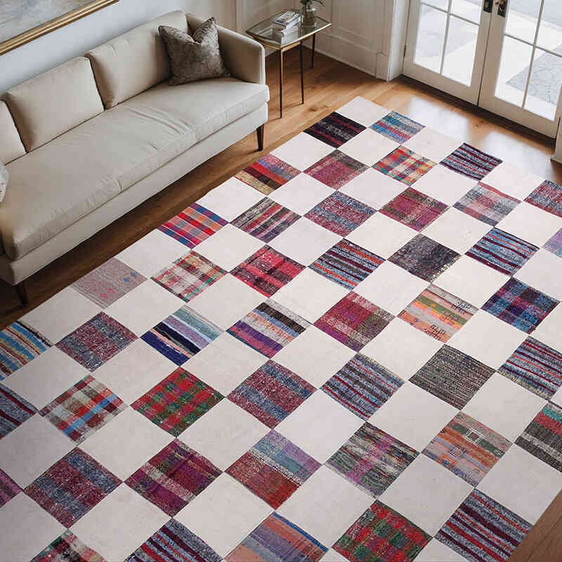 Alfombra Kilim De Retazos - 263 cm x 355 cm - K0058491