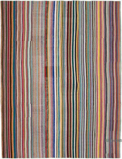 Çok Renkli Anadolu Çaput Patchwork Kilim - 280 cm x 368 cm