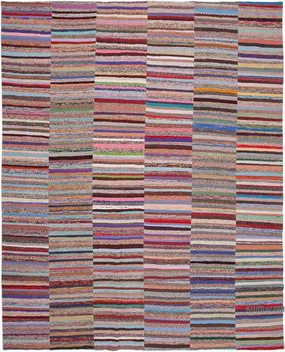Multicolor Patchwork Kilim Rug - 12'  x 15'  (144 in. x 180 in.)