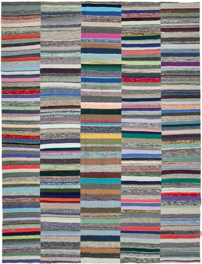 Çok Renkli Anadolu Çaput Patchwork Kilim - 364 cm x 483 cm
