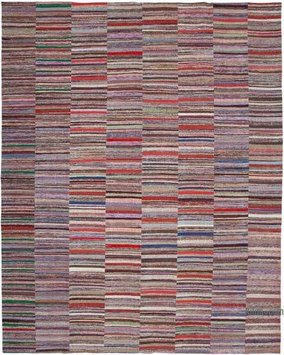 Multicolor Patchwork Kilim Rug - 12' 4" x 15' 3" (148 in. x 183 in.)