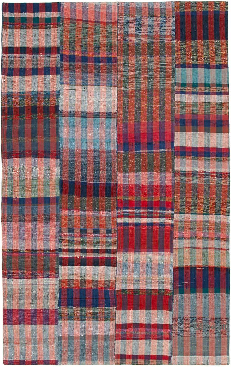 Çok Renkli Anadolu Çaput Patchwork Kilim - 236 cm x 376 cm - K0058527