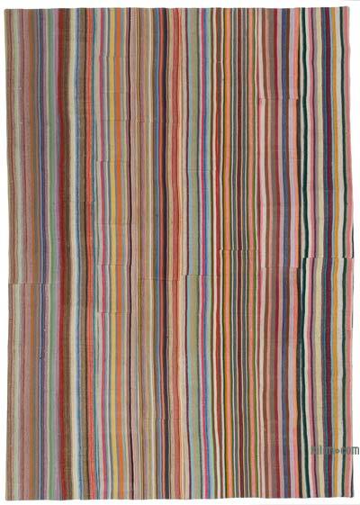 Çok Renkli Anadolu Çaput Patchwork Kilim - 260 cm x 371 cm