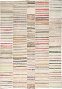 Multicolor Patchwork Kilim Rug - 9' 4" x 13' 5" (112" x 161")