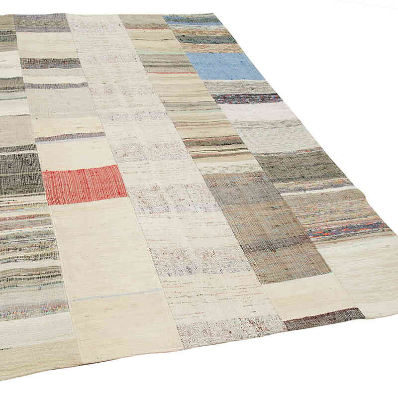 Multicolor Patchwork Kilim Rug - 5' 7" x 8' 6" (67" x 102") - K0058535