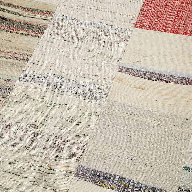 Multicolor Patchwork Kilim Rug - 5' 7" x 8' 6" (67" x 102") - K0058535