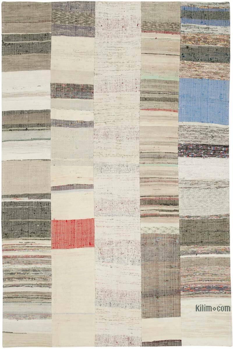 Multicolor Patchwork Kilim Rug - 5' 7" x 8' 6" (67" x 102") - K0058535