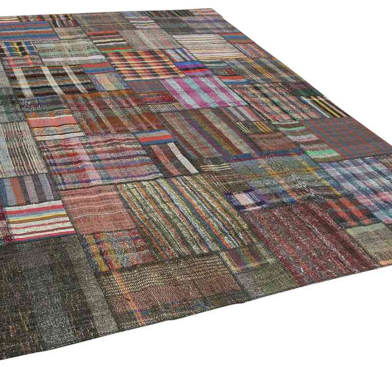Multicolor Patchwork Kilim Rug - 10' 10" x 13' 6" (130" x 162") - K0058549