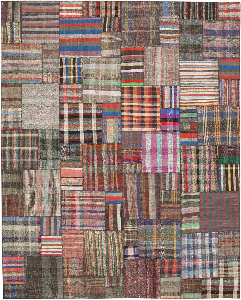 Multicolor Patchwork Kilim Rug - 10' 10" x 13' 6" (130" x 162") - K0058549