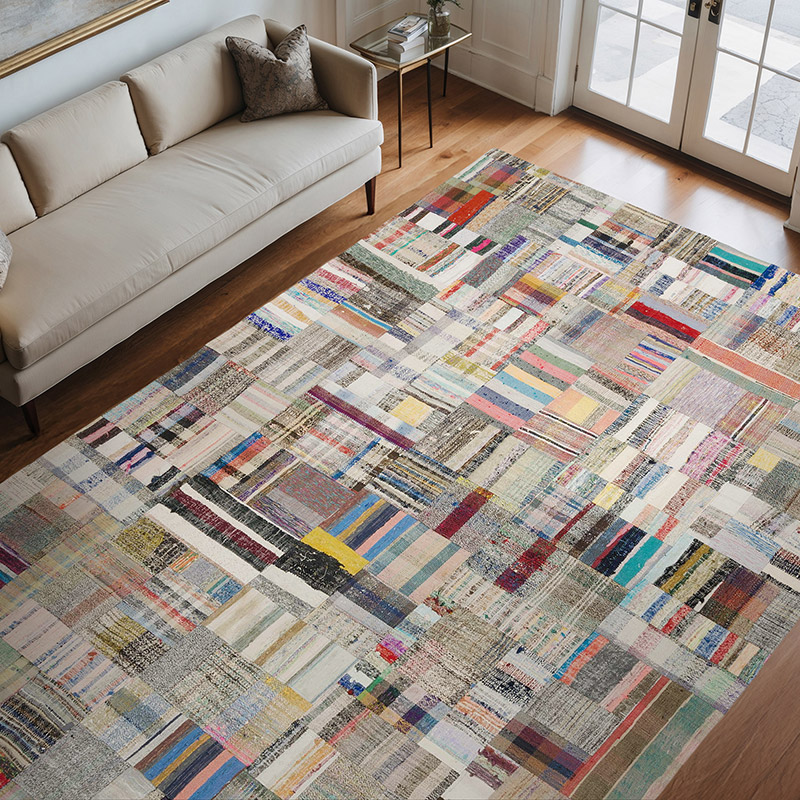Anadolu Çaput Patchwork Kilim - 241 cm x 351 cm - K0058566