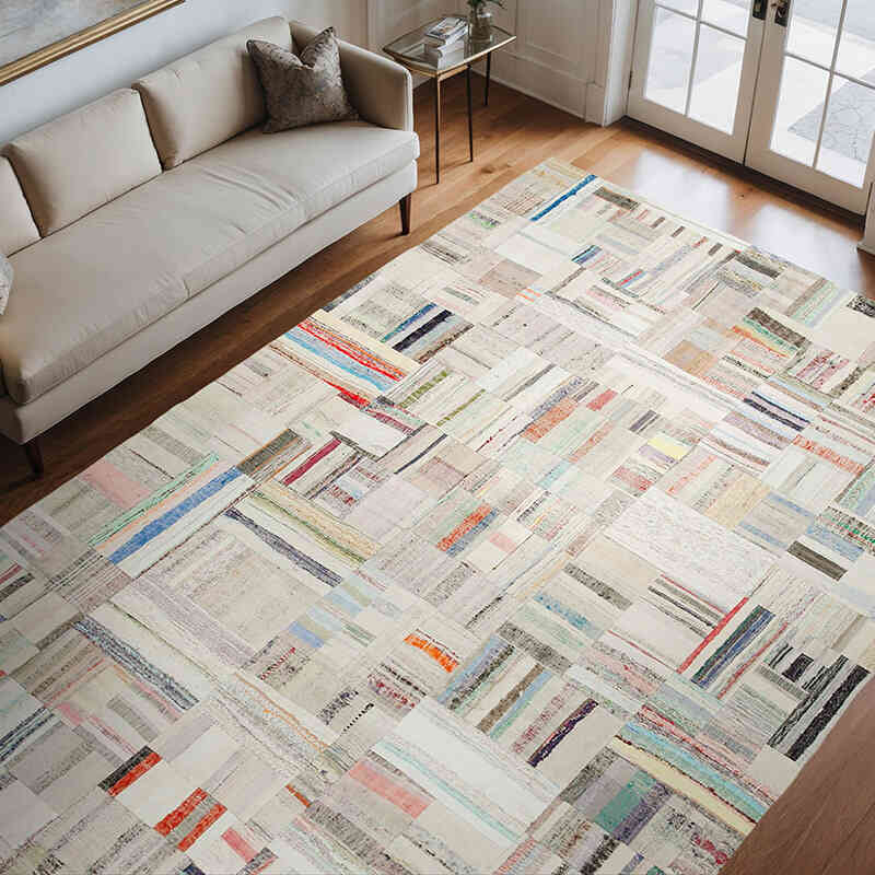 Alfombra Kilim De Retazos - 240 cm x 351 cm - K0058567