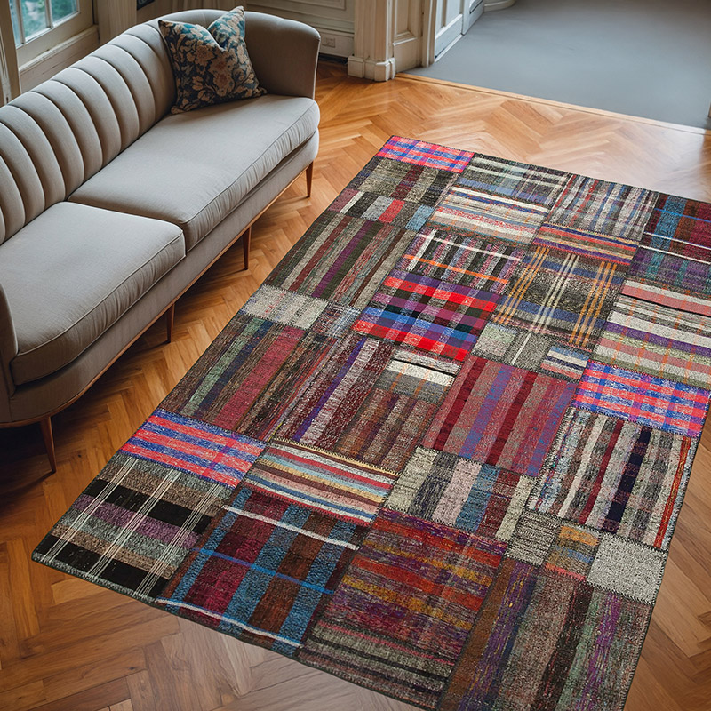 Patchwork Kilim Rug - 6' 9" x 10' 2" (81" x 122") - K0058570