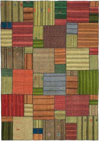 Anadolu Çaput Patchwork Kilim - 250 cm x 352 cm