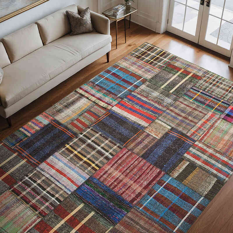 Alfombra Kilim De Retazos - 249 cm x 361 cm - K0058577