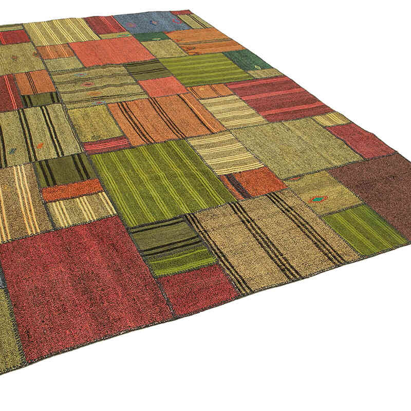 Alfombra Kilim De Retazos - 249 cm x 354 cm - K0058578
