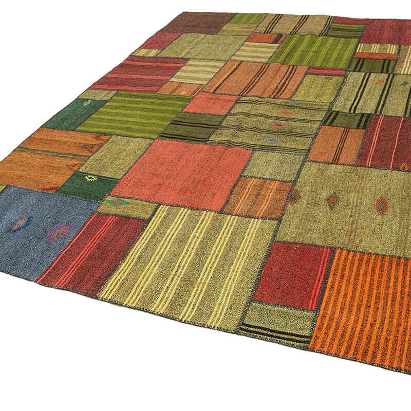 Alfombra Kilim De Retazos - 249 cm x 354 cm - K0058578