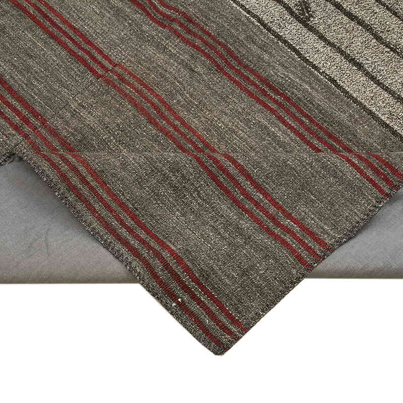 Gris Alfombra Kilim De Retazos - 251 cm x 360 cm - K0058579