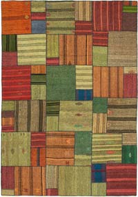Anadolu Çaput Patchwork Kilim - 248 cm x 351 cm