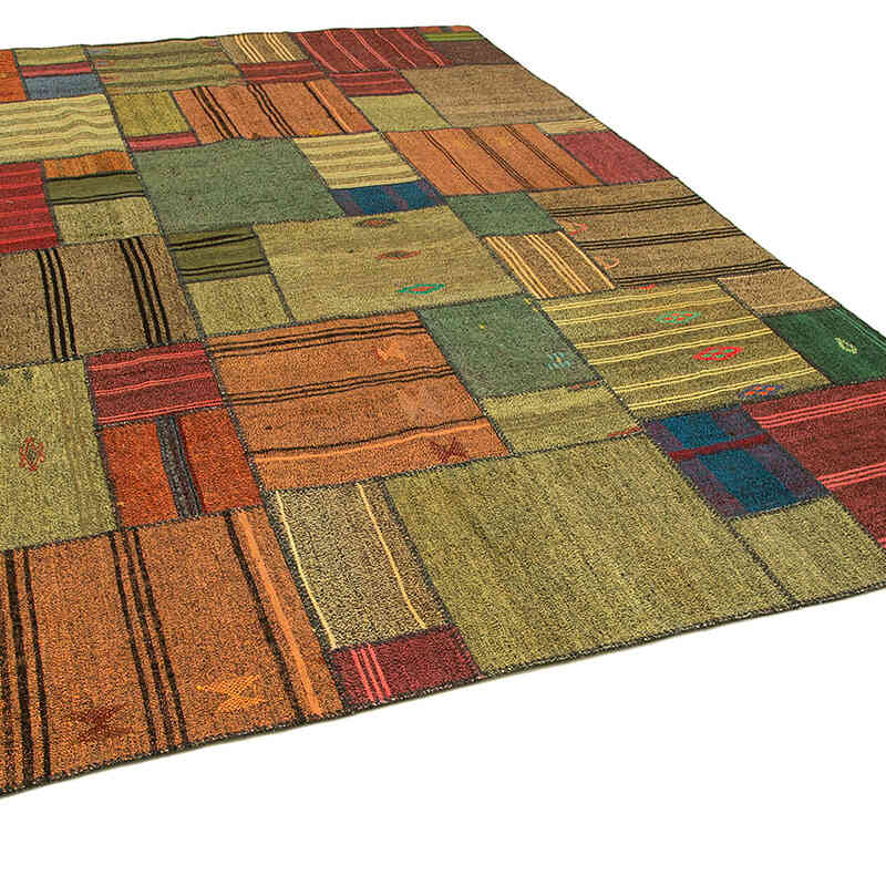 Alfombra Kilim De Retazos - 248 cm x 351 cm - K0058583