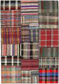 Patchwork Kilim Rug - 5' 9" x 8' 2" (69" x 98")