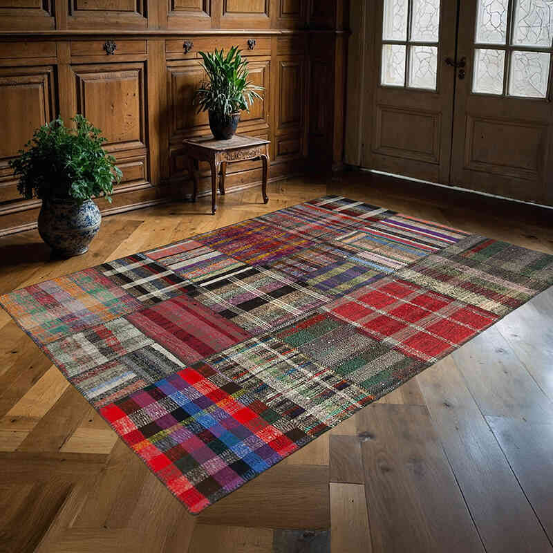 Patchwork Kilim Rug - 5' 9" x 8' 2" (69" x 98") - K0058584