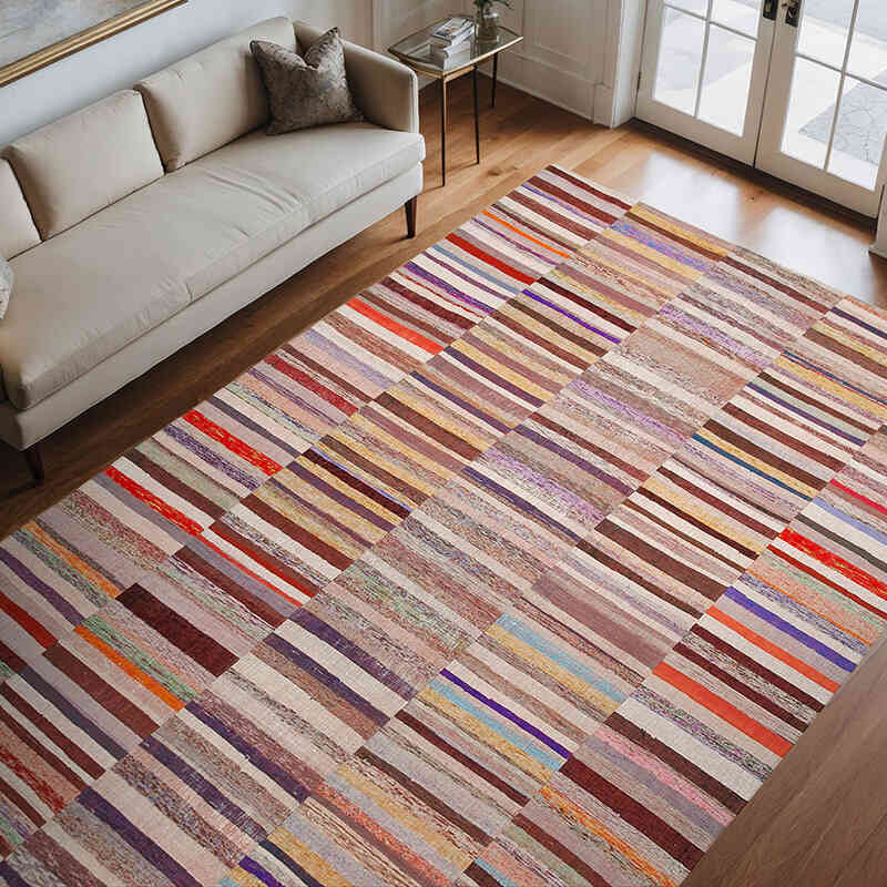 Alfombra Kilim De Retazos - 238 cm x 362 cm - K0058600
