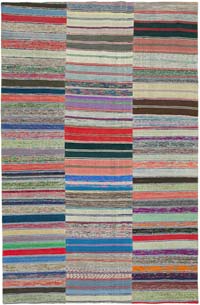 Patchwork Kilim Rug - 7' 3" x 11' 2" (87" x 134")
