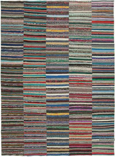 Çok Renkli Anadolu Çaput Patchwork Kilim - 330 cm x 451 cm
