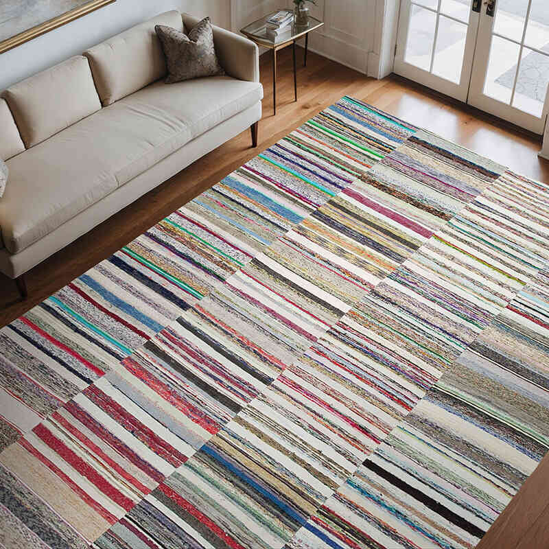 Alfombra Kilim De Retazos - 262 cm x 370 cm - K0058622