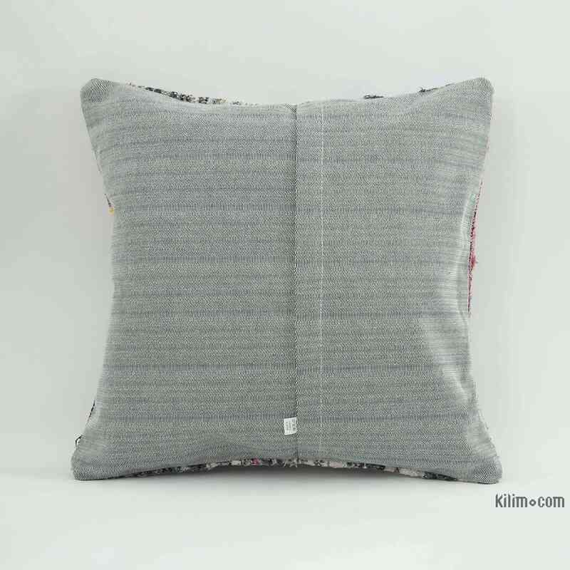 Kilim Pillow Cover - 1' 8" x 1' 8" (20 in. x 20 in.) - K0058798