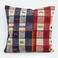 Çok Renkli Kilim Yastık Kılıfı - 50 cm x 50 cm