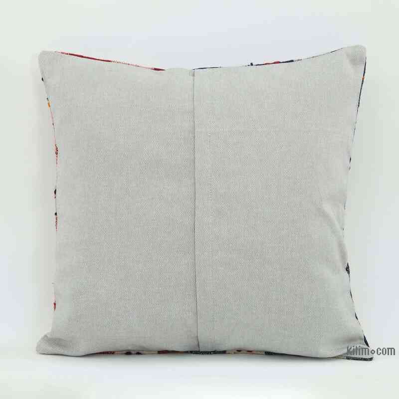 Multicolor Kilim Pillow Cover - 1' 8" x 1' 8" (20" x 20") - K0058909